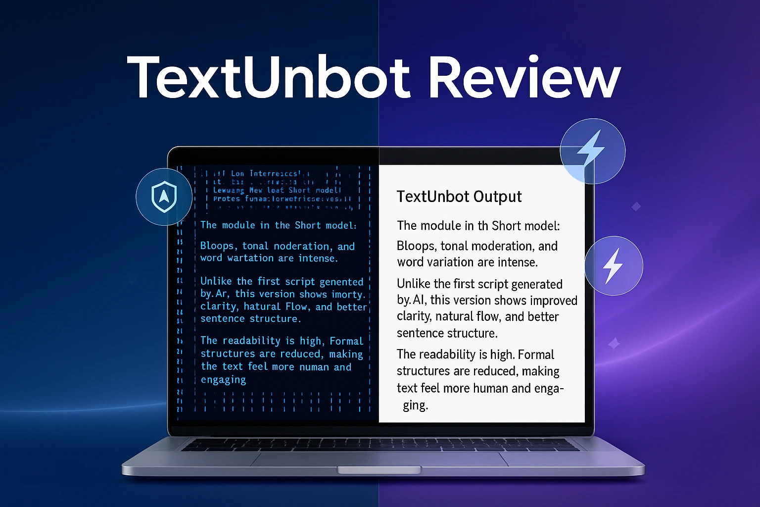 TextUnbot review showing AI text humanizer tool comparison and features analysis